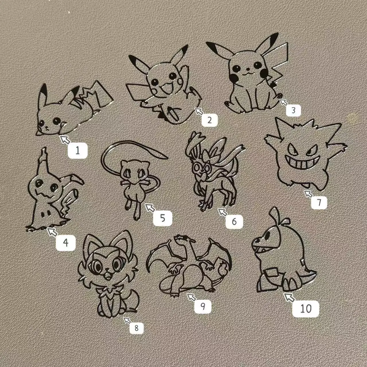 New Pokémon 3D 3D Pikachu Charizard Metal Ladder Cartoon Mobile Phone Tablet Laptop Headphones Decoration Decal