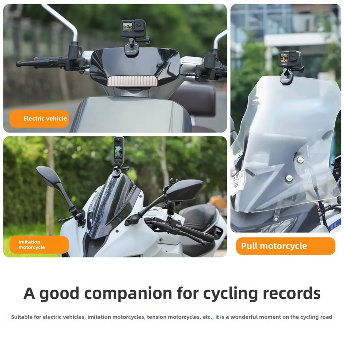 M85K  for X5 Motorcycle Windshield Clip Action5Pro Camera Holder Windshield Clip