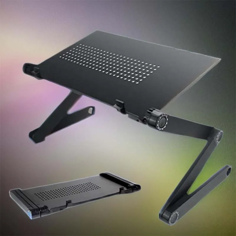 Adjustable Folding Laptop Stand Aluminum Alloy Multifunctional Notebook Computer Lapdesk For TV Bed Sofa PC Table Desk Stand