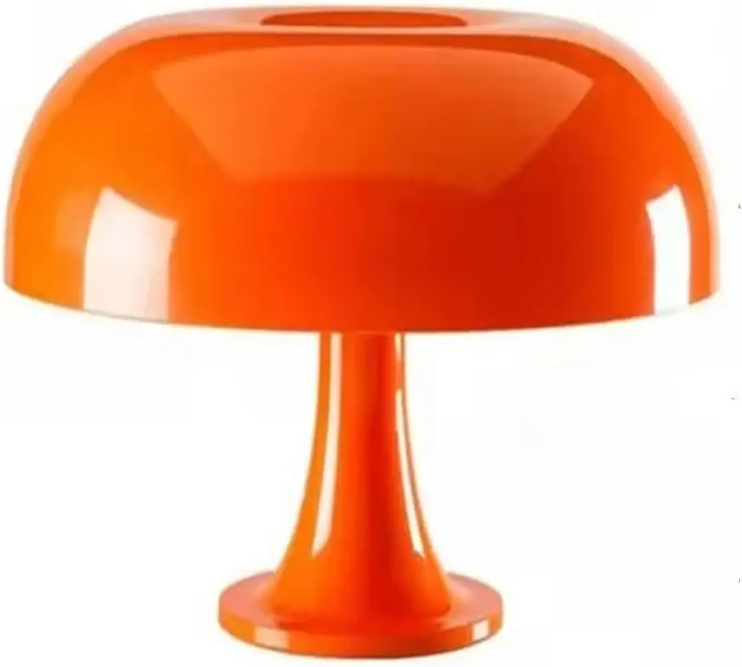 

Orange Mushroom Lamp, Dimmable Mushroom Table Lamp with 3 Lighting Modes, 70s Retro Mid Century Modern Lamp Mushroom