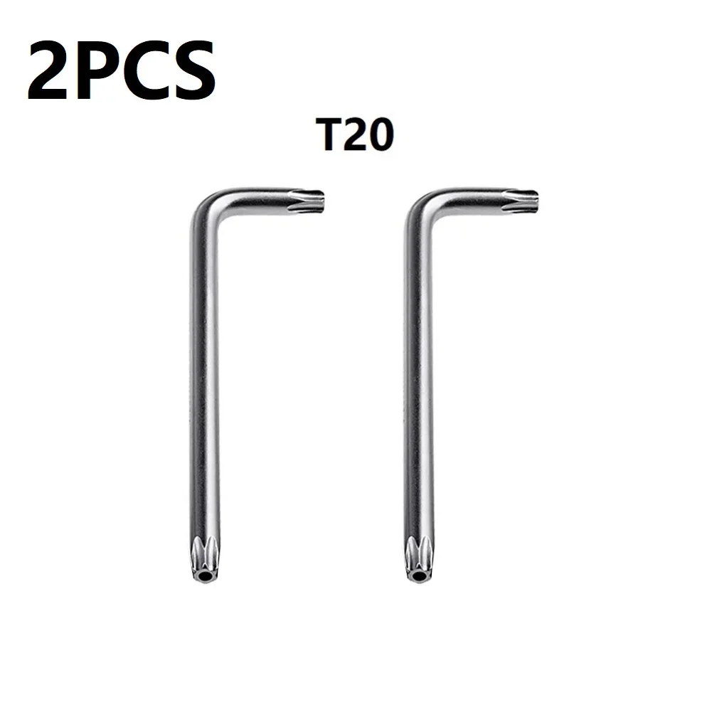 Turn Screw Torx Screwdrivers T30/T20/T25/T10/T15 Tool 2 Way 2pcs/set Silver Spanner Wrench Alloy Steel Car Repair