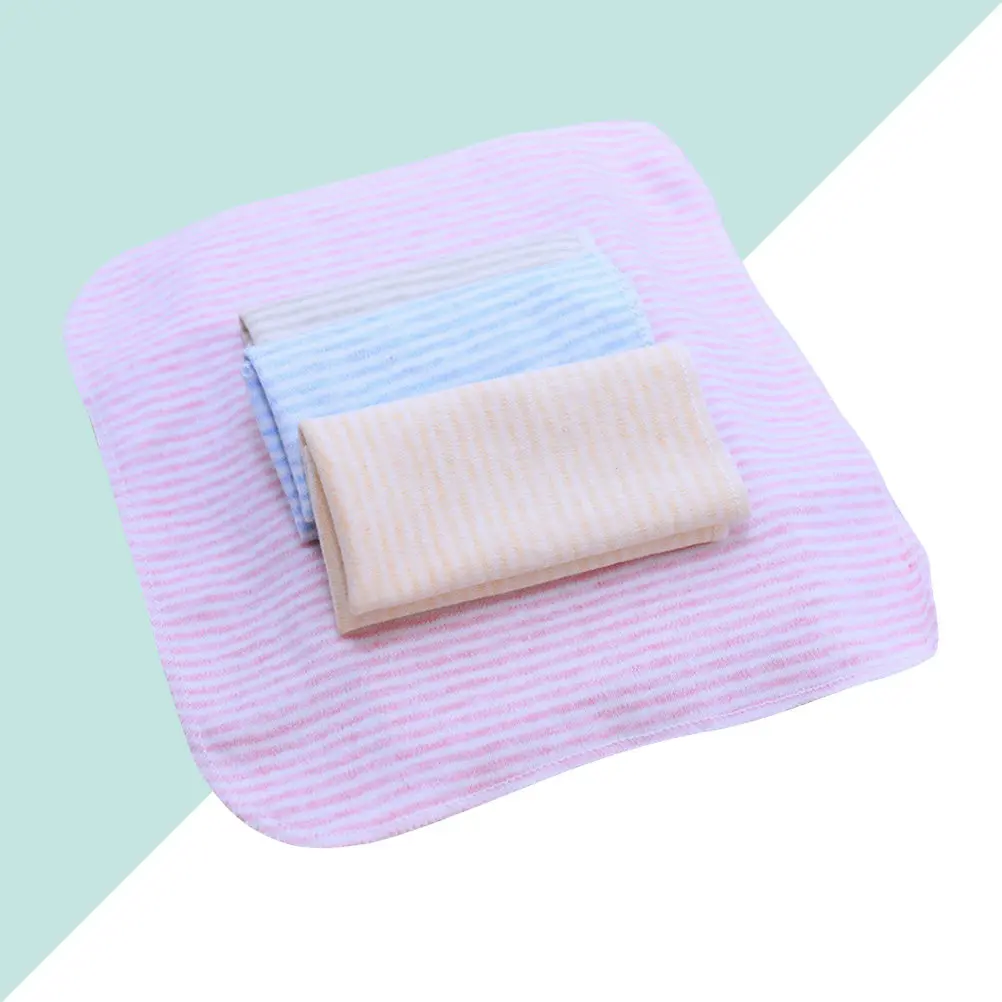 

4Pcs Baby Saliva Towel Soft Absorbent Cotton Nursing Towel for Newborns Infants 21x21cm Assorted Colors Gentle Skin Care