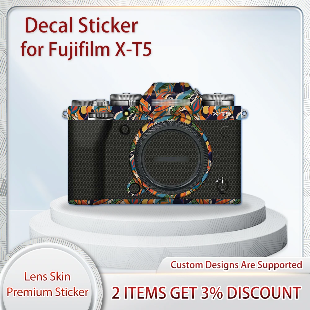 XT5 Decal Skin for Fujifilm Fuji X-T5 Camera Skin Decal X T5 Protective Film Cover Film Skin Wrap Covered