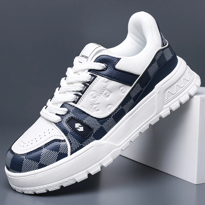 

Men's Sneakers Autumn New Korean Style Trendy Versatile Low-Top White Shoes Fashionable Thick-Soled Casual Men's Shoes