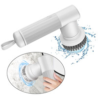 6-in-1 Handheld Bathtub Brush Cleaner Sink USB Type Bathroom Wash Brush Kitchen Cleaning Tool Electric Cleaning Brush