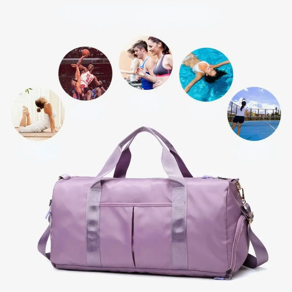 Bolso de hombro para ropa de zapatos, bolsa de viaje de mano seca y húmeda con separación de gran capacidad, bolsa deportiva cruzada, bolsa de almacenamiento para Yoga y gimnasio