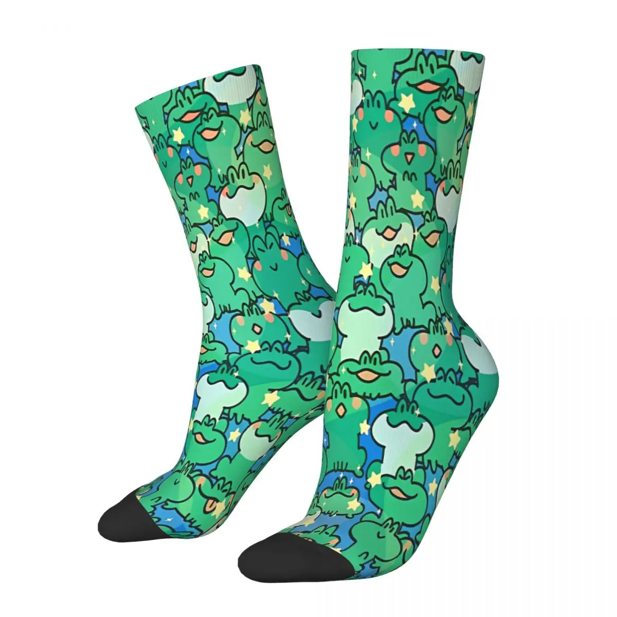 Doodle College Frog Socks Male Mens Women Spring Stockings Harajuku