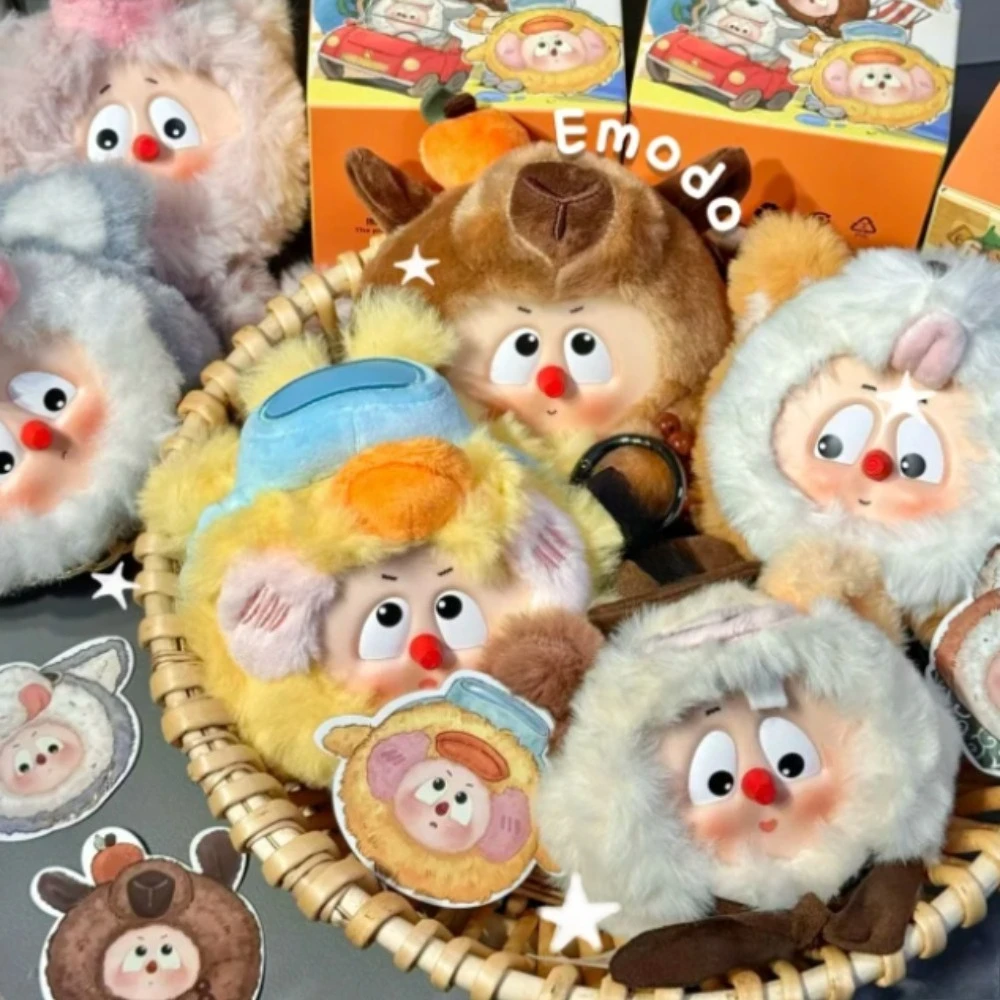 

Emodo Fuzzy Topia Blind Box, милая экшн-фигурка, загадочная коробка, аниме-фигурки, сумка-сюрприз, коллекция, модель, подарки с персонажем мультфильма