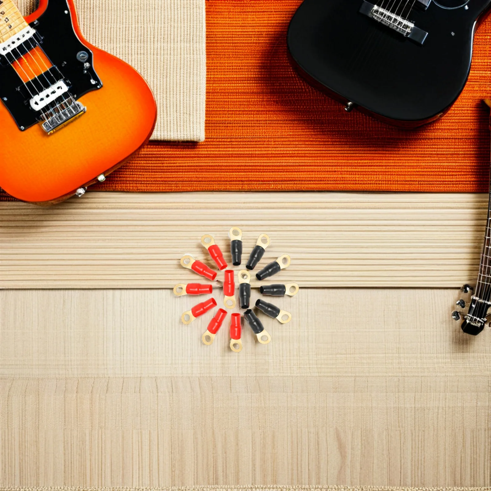 

10 пар, 4 калибра, медные позолоченные обжимные клеммы, электрически изолированные разъемы для проводов, кольцевые вилочные клеммы, мощность