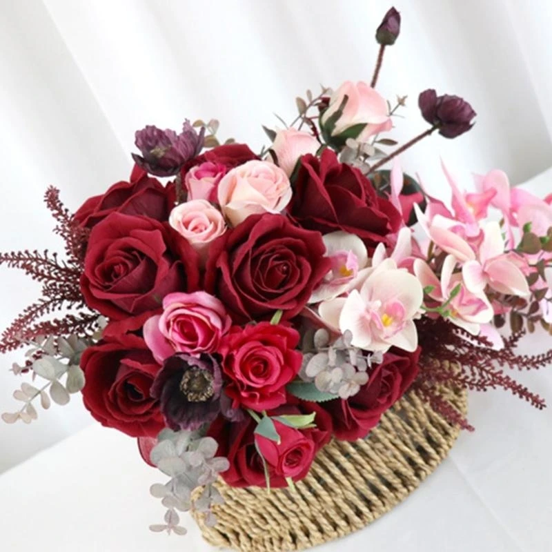 

Quality Bridesmaids Bouquet Artificial Flower Combo for Various Party Setting 15UB