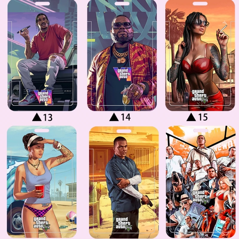 New in Stock GTA6 GTA5 Game Customization Peripheral Holder Bank Employee's Student Card Gift