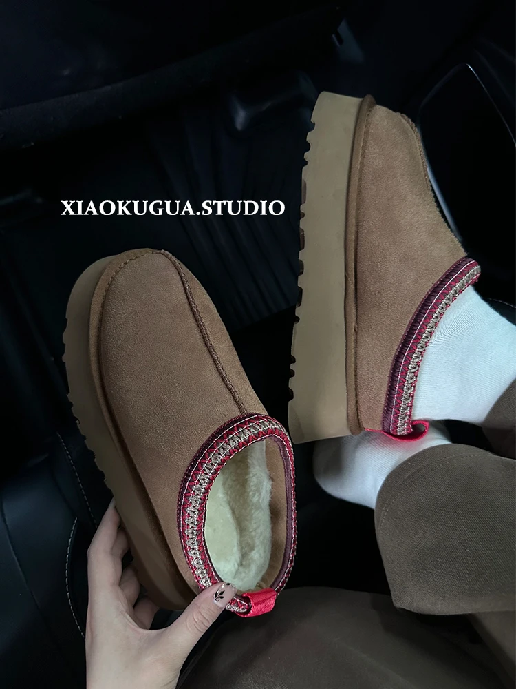 

Зимние теплые женские сапоги-дутики с мехом, нескользящие, для улицы, в корейском стиле, ботильоны