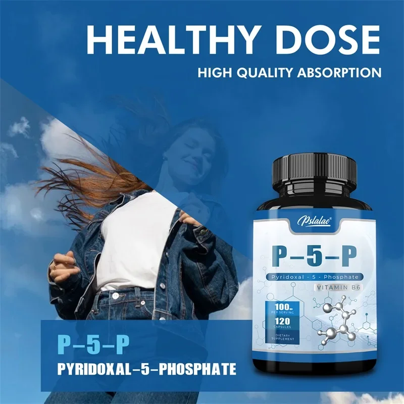 Pyridoxal-5-fosfaat (vitamine B6) - Vul mentale en fysieke energie aan, ondersteuning voor hersenen en huid, bevordert de gezondheid van de hart