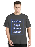 T-shirt personnalisé pour hommes T-shirt en coton chemise personnalisée faites votre conception Logo texte hommes femmes concevoir votre cadeau T-shirt cadeau 3