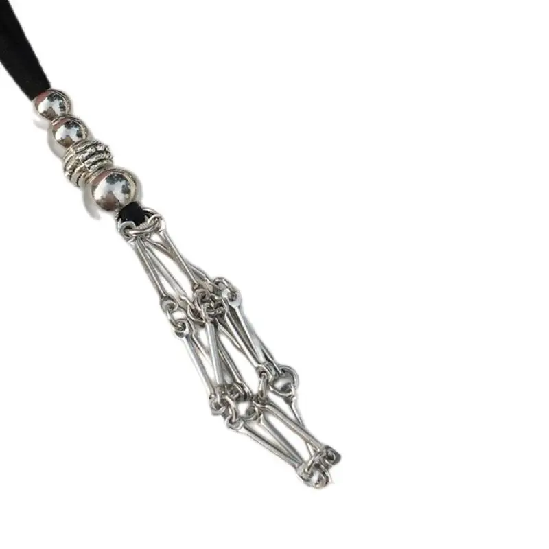 

31BB Empty Stone Holder Necklace Chain Mesh Pendant Necklace for Jewelry making