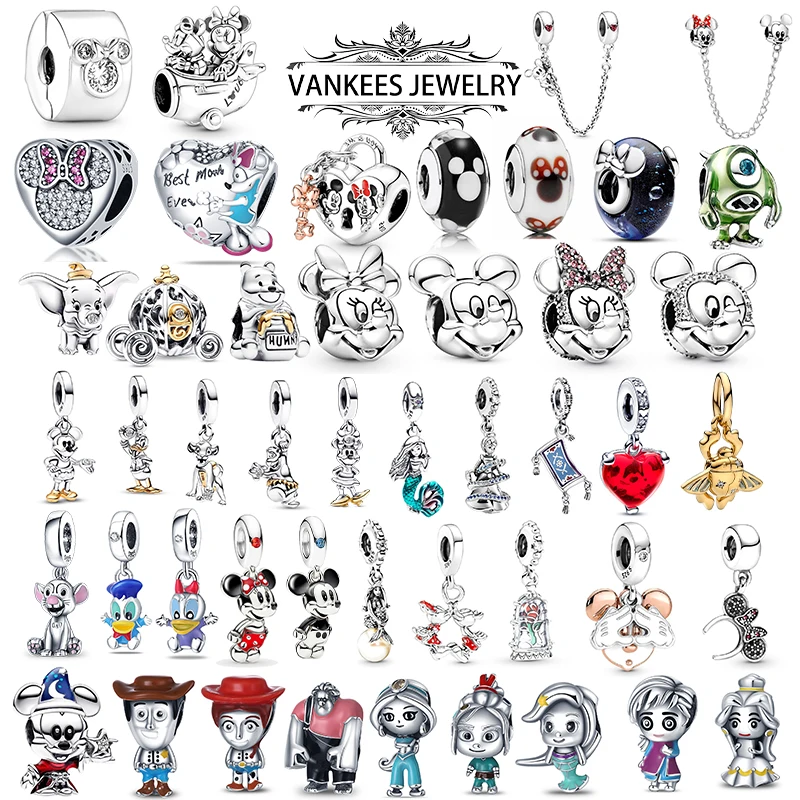 Popular Hot Sale 925 Sterling Silver Character Series Charms Suitable for 925 Sterling Silver Bracelet DIY Birthday Gift