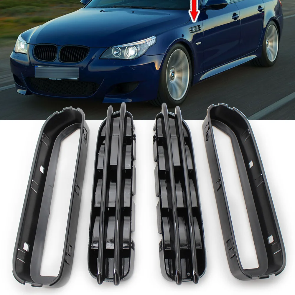 Auto Grille ABS Side Fender Air Flow Vents Grill for BMW 5 Series E39 E60 E61 M5 1991-2003 2004 2005 2006 2007 2008 2009 2010