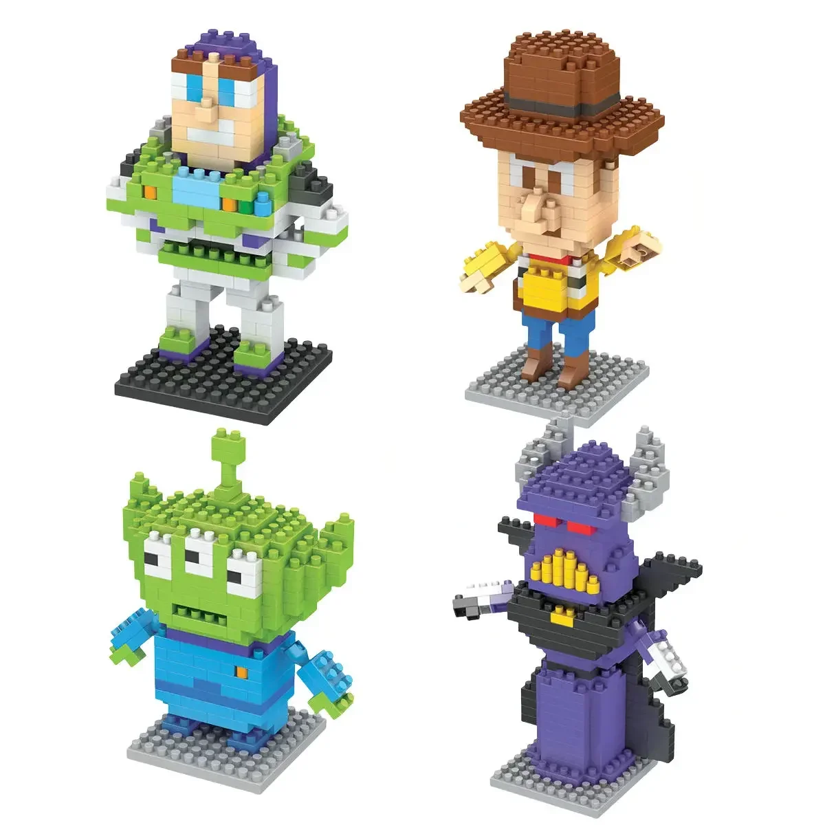Hero Cartoon Micro Particle Building Blocks Children Assembly Toy Anime Action Figure Boy Girl Kid Gift Cute Toy Building Bricks