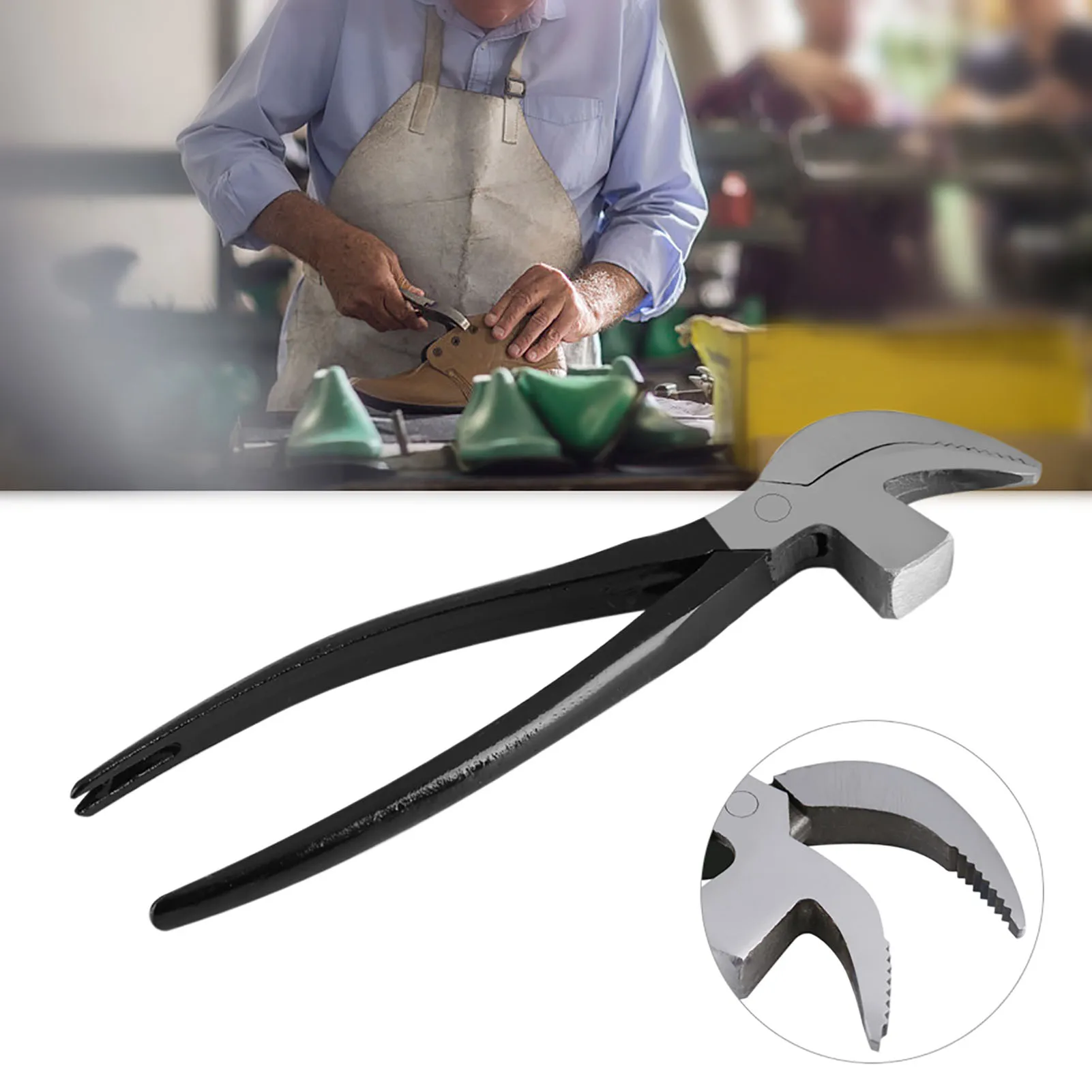 1pc Steel Cobbler Plier for Shoemaking Leather Craft DIY Working Tool Beak Shape Hand Operated Cobbler Plier Leather Craft Plier
