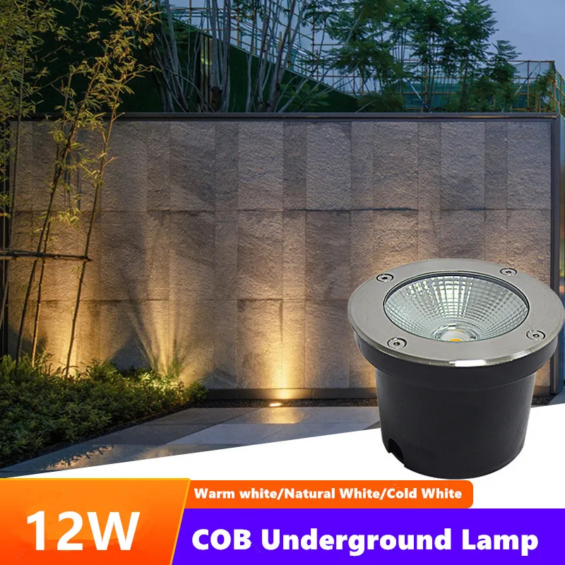 

Waterproof IP67 7W 12W LED Garden Buried AC110V 220V Outdoor Recessed Deck Light Underground Lamp Sidewalk Lighting DC12V