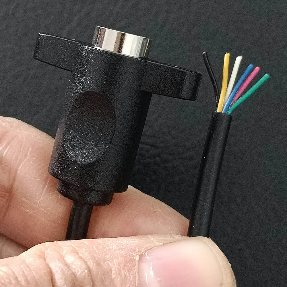 S Video MiniDin PS2 keyboard mouse panel mount bulkhead cable for ipc sbc computer Mdin MD PS/2 KBD Extension