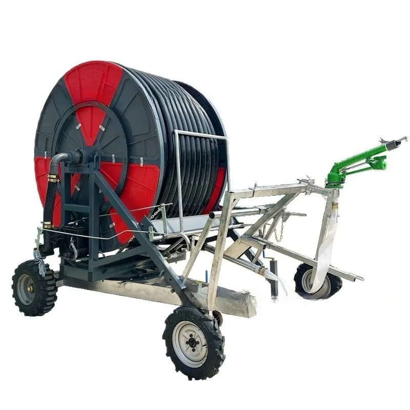 Automatic Coil Sprinkler 75--300 Mobile Convenient Reel Machine Agricultural Irrigation Machine Energy Saving and Water Saving
