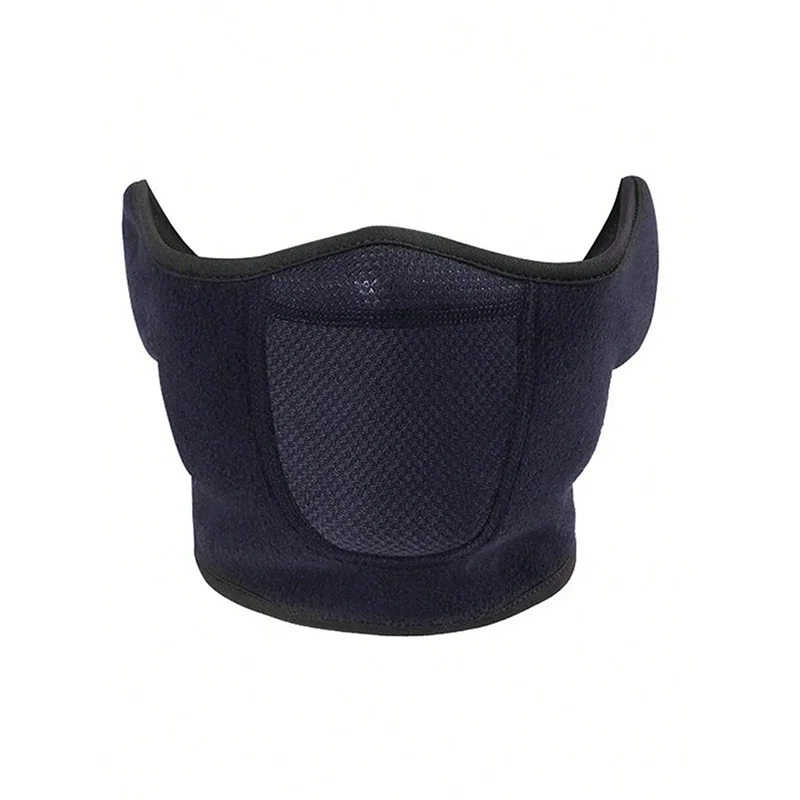 قناع دافئ للشتاء مقاوم للرياح في الهواء الطلق وصيد الأسماك ورياضات الجري وركوب الدراجات وغطاء الوجه من الصوف القطبي نصف قناع لحماية الأذن #6
