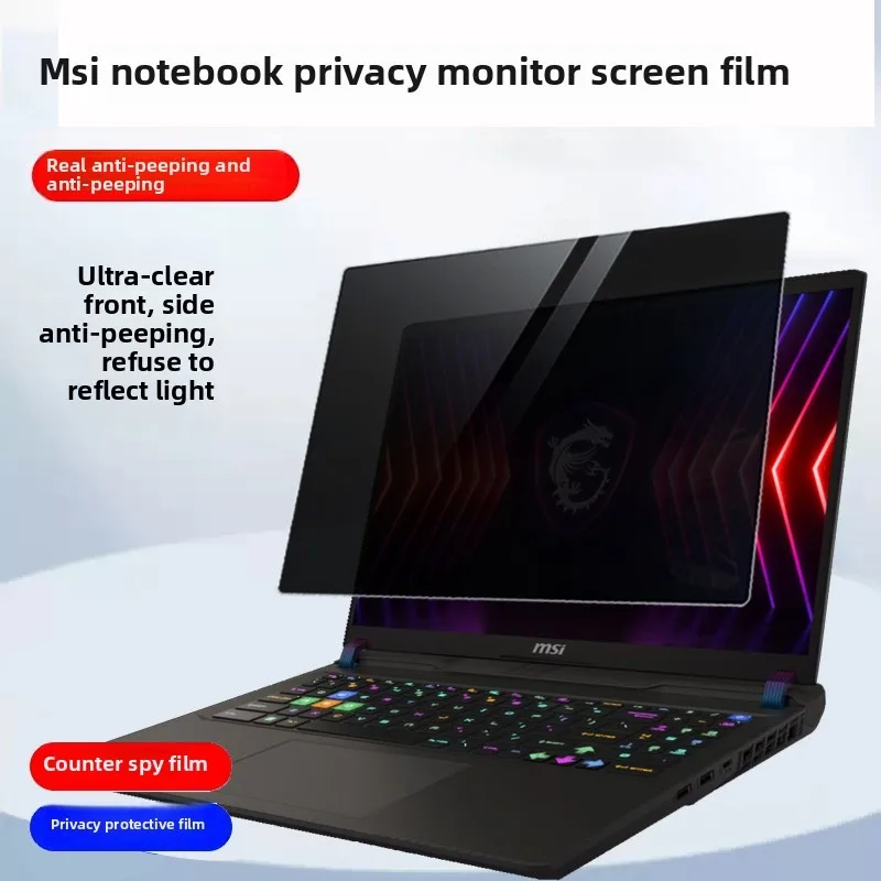 For 17inch msi Vector 17 HX /Sword 17 HX  A2XW  B13V Laptop Privacy Screen Protector Counter-spy film