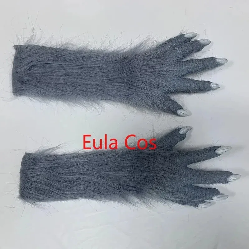 Anime BEASTARS Cosplay máscaras Legosi Cosplay guante máscara cola látex adulto Animal disfraz accesorios lobo garras para fiesta de Halloween Cos