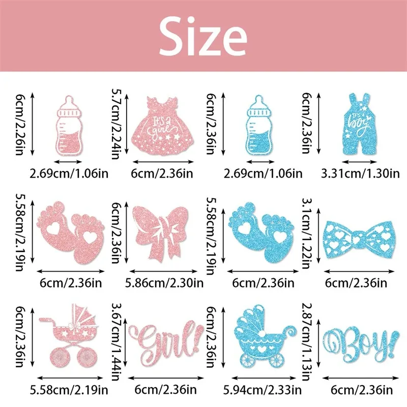 12/24 قطعة صبي أو فتاة كب كيك القبعات العالية الغذاء كيك تحلية يختار للجنسين تكشف لوازم ديكور الحفلات الوردي الأزرق هدايا استحمام الطفل #2