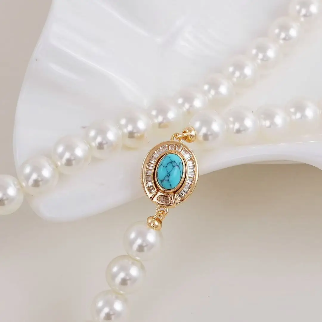 

Magnetic S925 Sterling Silver Necklace Pendant Clasps and Hooks Jewelry Accessory Parts Settings for 7-10mm Pearls Beads