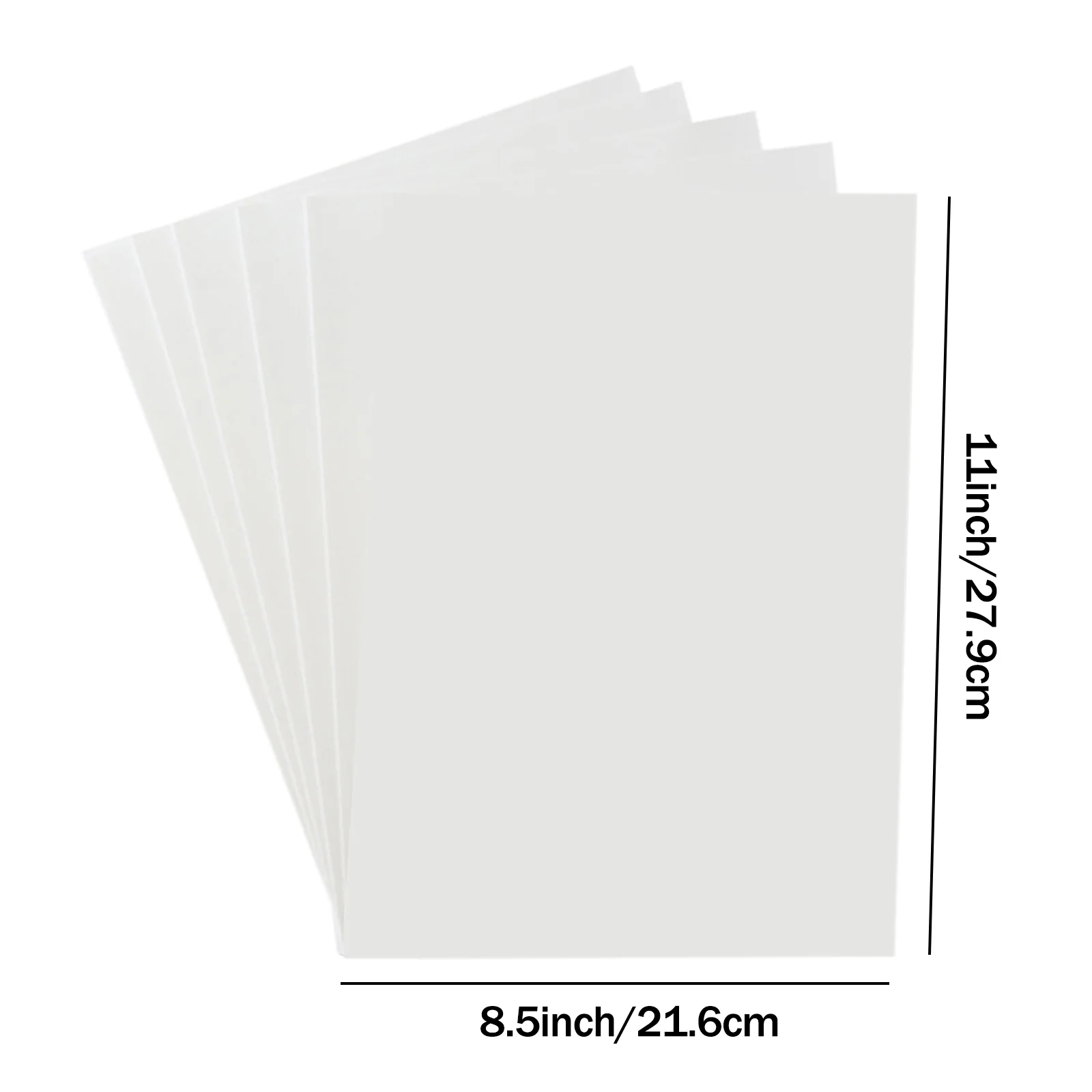 5/10 Pcs Letter Size Iron-On Heat Transfer Paper for Light Fabric Inkjet & Laser Printing or Drawing DIY T-shirts 8.5×11 Inch