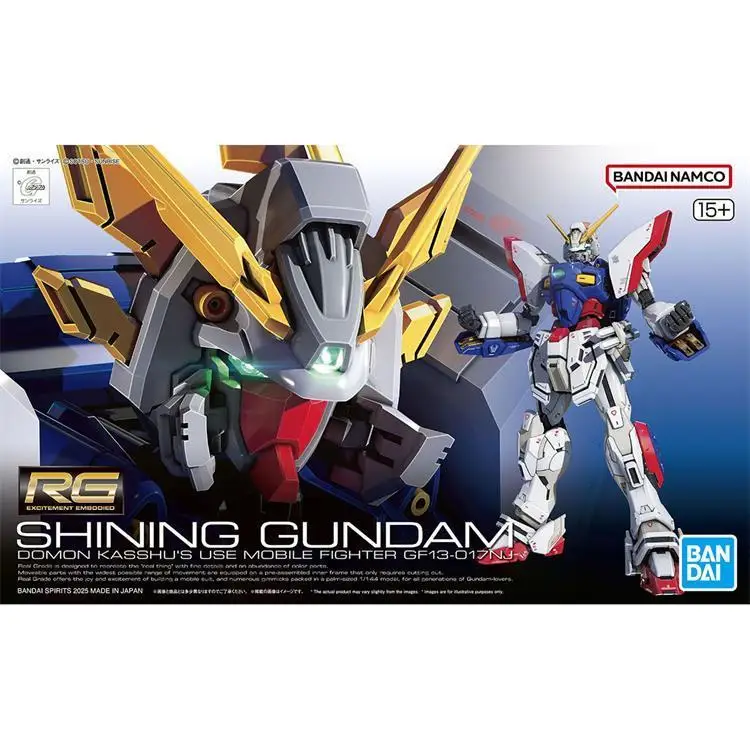 

Available Bandai Rg 1/144 Shining Gundam Mobile Fighter G Gundam Domon Kasshu Assembly Model Mecha Warrior Figure Educational