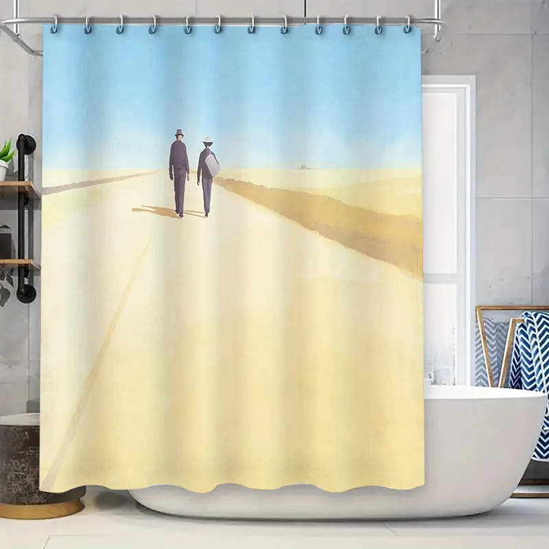 

Vintage Desert Landscape Shower Curtain Farmhouse Western Backdrop Bathroom Decor Rustic Backdrop Scenic Shower Curtain Set