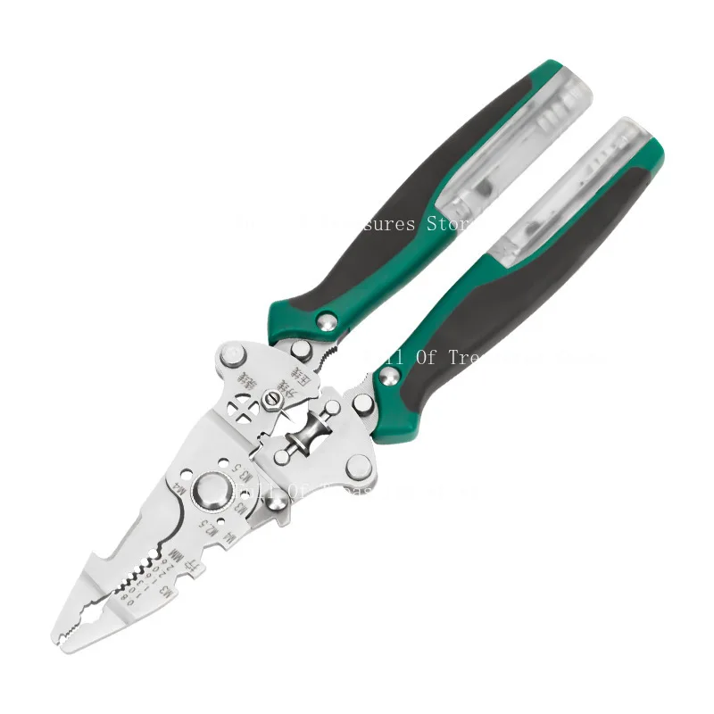 

Щипцы для зачистки проводов, Щипцы для зачистки кожи, Многофункциональные складные плоскогубцы, Инструмент для резки и зачистки проводов, Складные