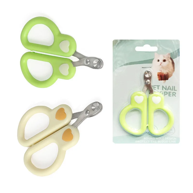 

Round Hole Small Blind Scissors Pet Nail Clippers for Kittens, Beginner Nail Clippers, Bloodline Prevention Dog Nail Trimmers.
