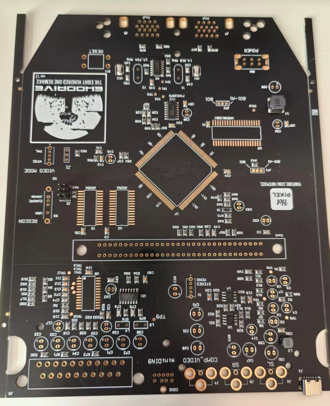 

Наш магазин Launch a New Product Game Board Md Игровая консоль Remake Версия Материнская плата изготовлена в погружном золоте и Интерфейс Typec для модификации мощности.