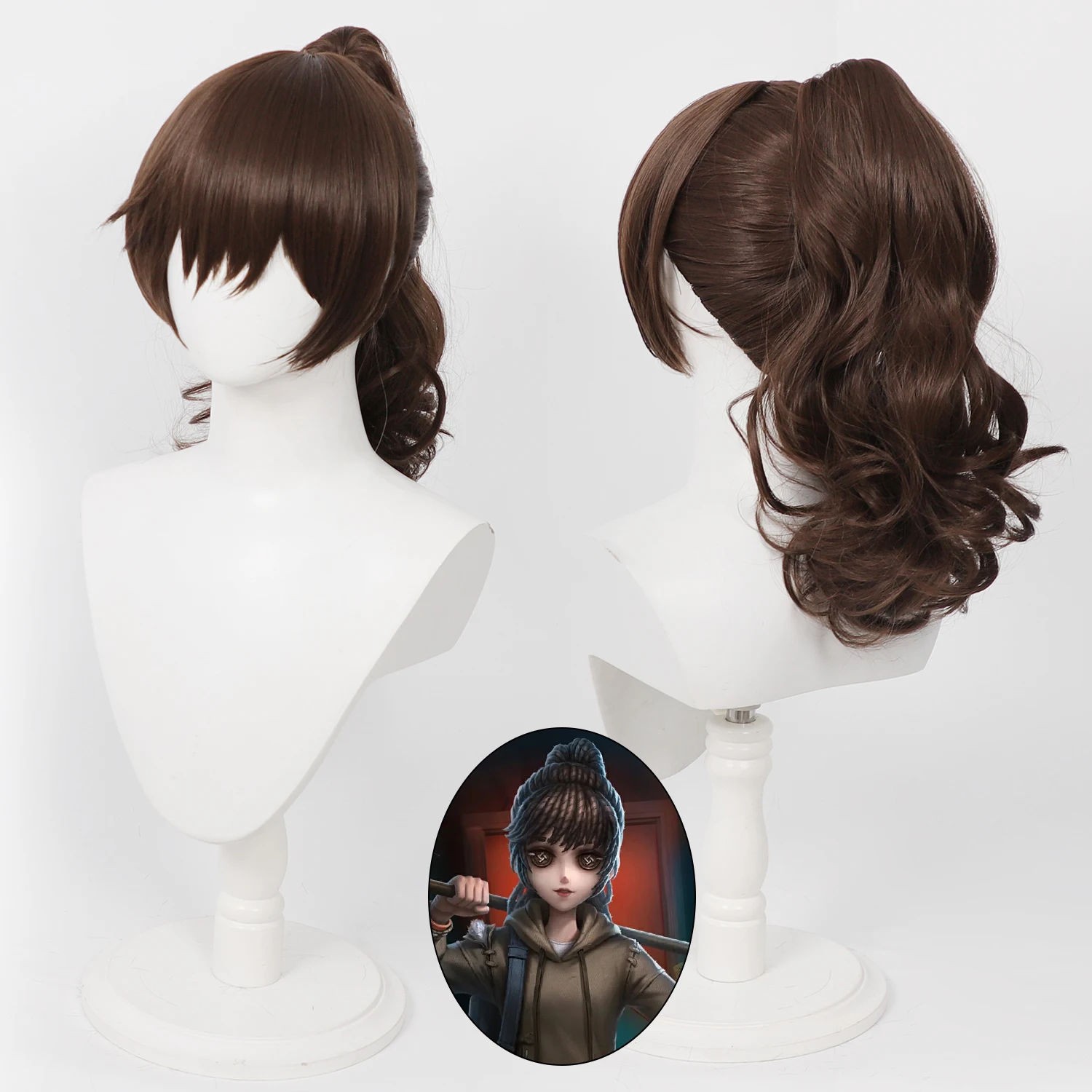 Anime Wig Tao Mengyan Cosplay Wigs Identity V × Paper Bride Crossover Explorer Game Roleplay Wig Black Anime Wig Synthetic Wig