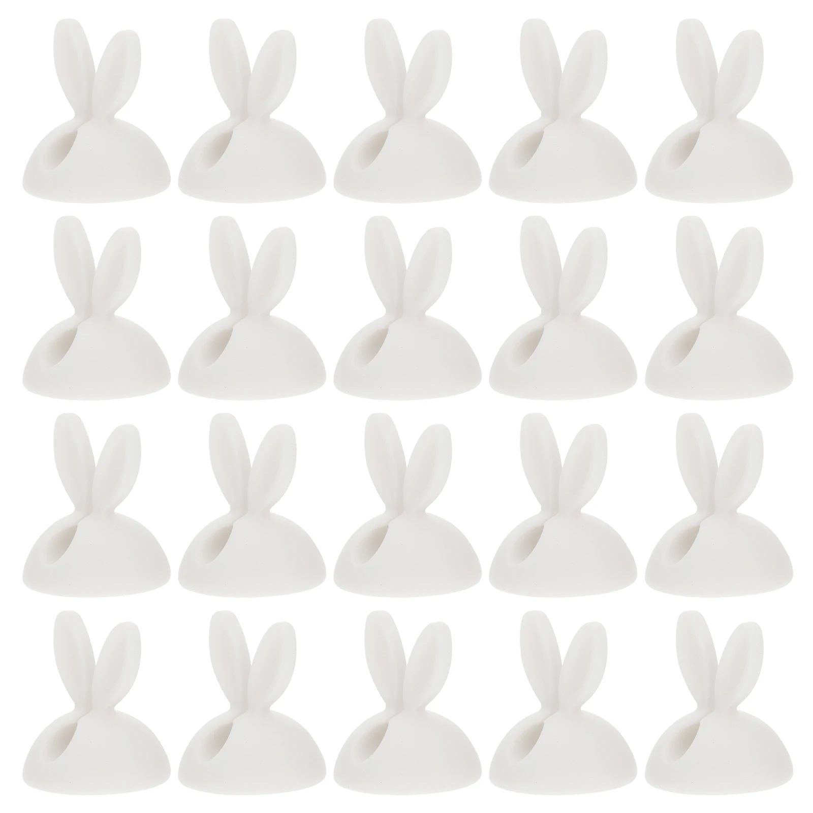 

Single Hole Wire Desktop Cord Clips Wire Clips ganizer Desktop Cord Cable Holder Holder Durable TPR Material Rabbit Shape