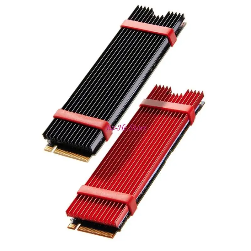 

Aluminum M.2 Heatsink M.2 2280 NVMe SSD Heat Sink with Thermal Silicone Pad Cooling Vest Plate M.2 Heat Sink Cooling Pad 83CF