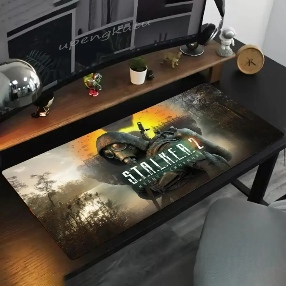 Stalker 2 Large Gaming Mouse Pad Computer Laptop Rupper Keyboard Pad Desk Mat PC Gamer Mouse Mat XXL Office Mouse pad