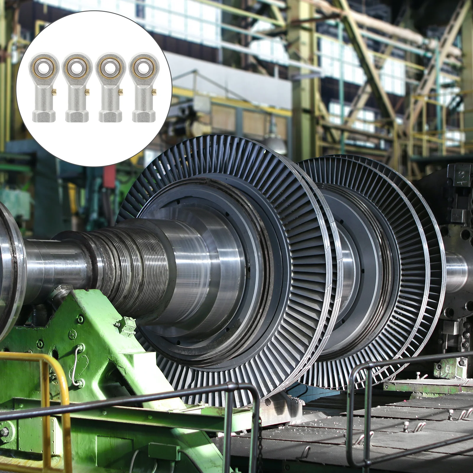 

4 pcs Rod Ends Bearing Spherical Plain Bearings Thread Ball Joint For Cnc Machinery Automation Equipment High Load Capacity