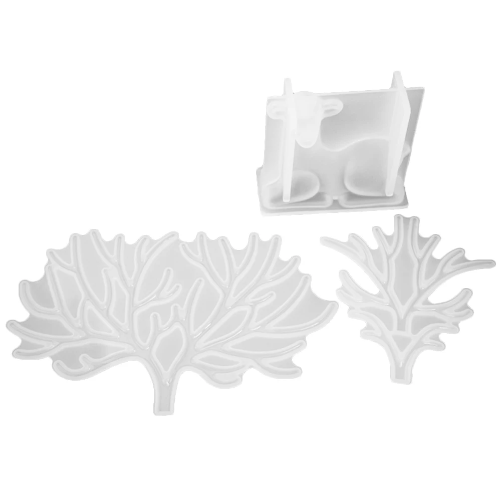 

Deer Antler Tree Branch Ornament Display Stand Epoxy Pendant Silicone DIY Crafts Mold Jewelry Accessories Non Stick Flexible Eco