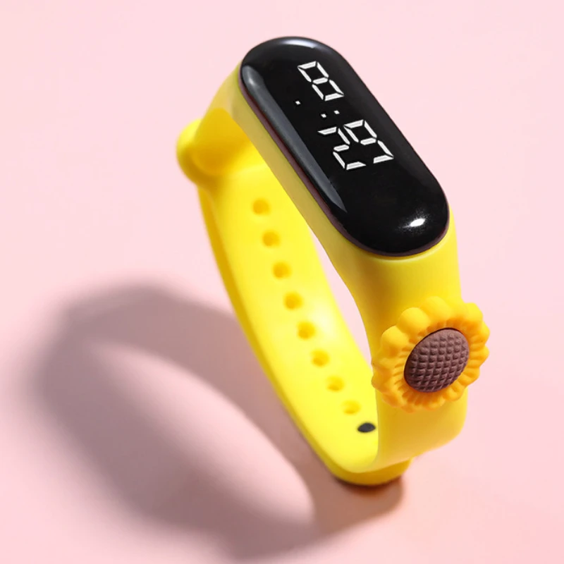 

Модные цифровые часы для детей, детские спортивные силиконовые часы, электронные часы для девочек, светодиодные детские наручные часы с героями мультфильмов Montre