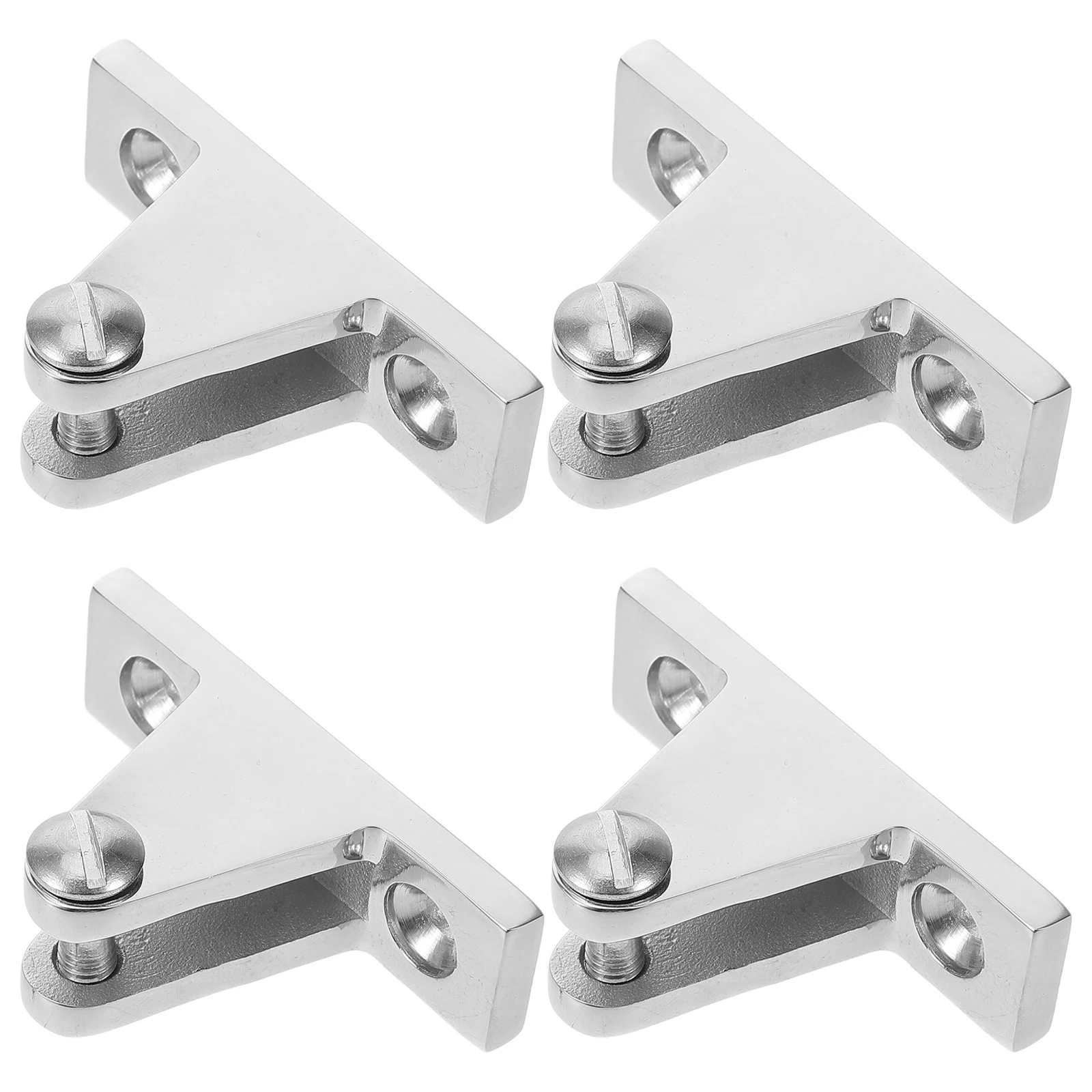 

4 pcs Stainless Steel Deck Hinges for Rv Yacht Smooth Polished Marine Grade Hardware Durable Side Mount Accessories Boat Deck