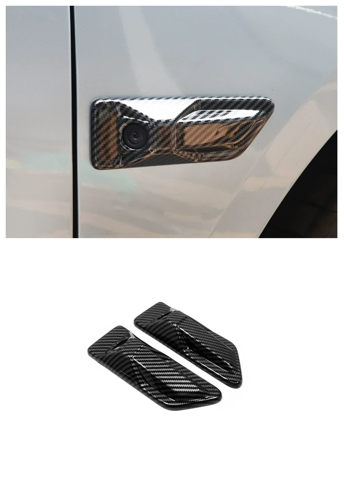 

Applicable to 2022 Geely ZEEKR001 camera protective cover front side fender side logo decoration