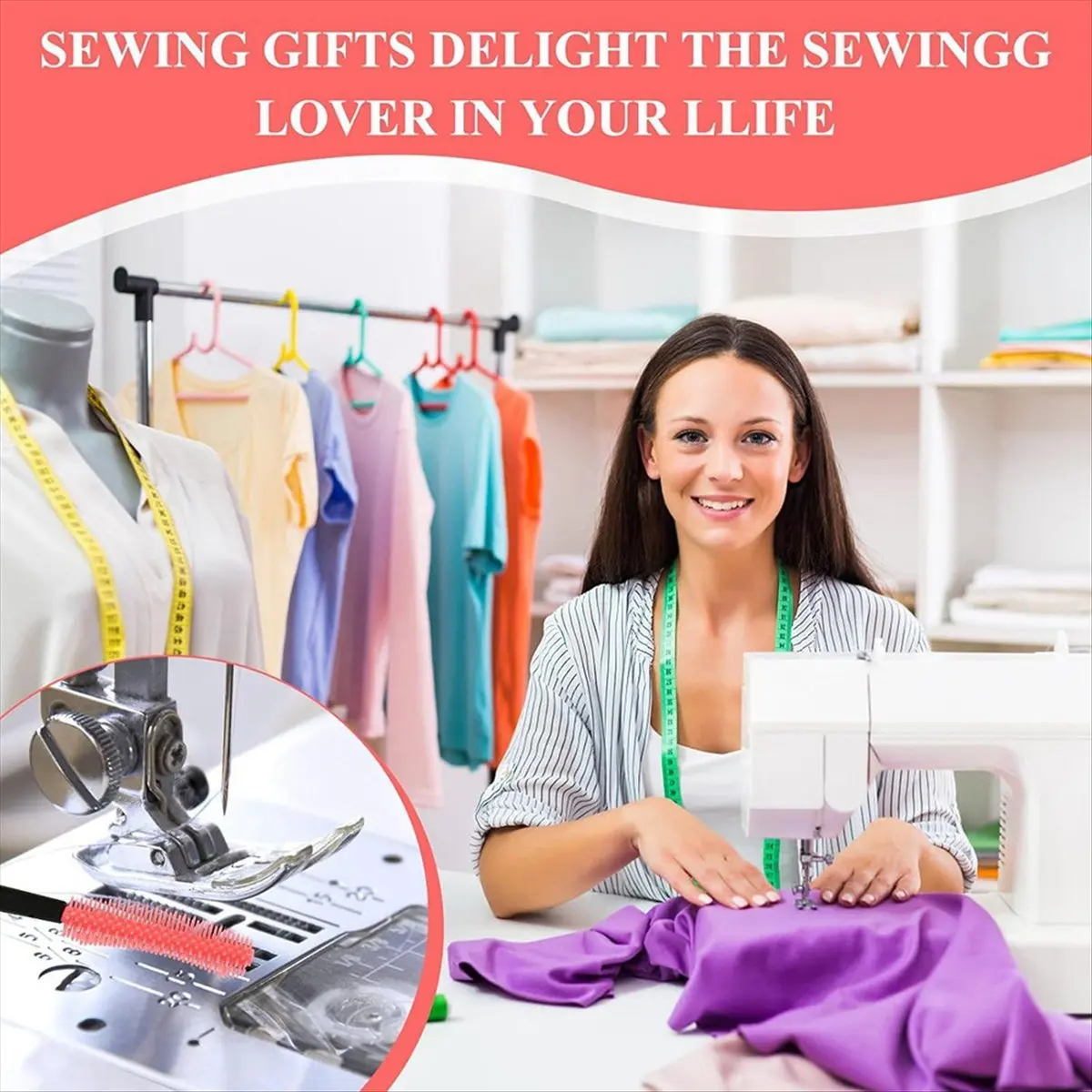 Sewing Machine Cleaning Brushes - 40 PCS Reusable Silicone Sewing Machine Cleaning Kit with Transparent Storage Box