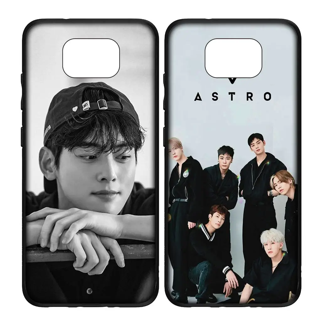 Cha EunWoo Lee Dong min Eun Woo Silicone Coque Phone Cover for Xiaomi Redmi Note 10 12 Pro 10A 10C 12C 10X 10S 8T C Soft Case