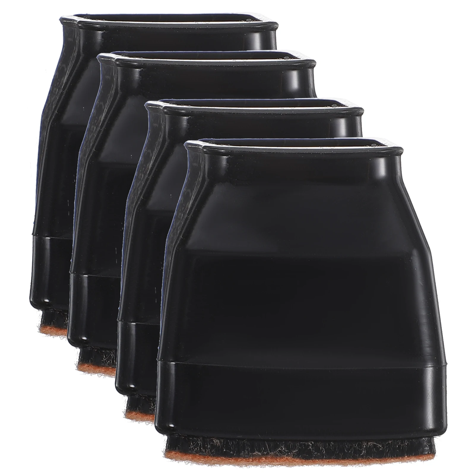 

4Pcs Chair Leg Covers Square Silent Mute Table Feet Protectors Soft Anti-Skid Chair Feet Caps for Home Office Kitchen Dining