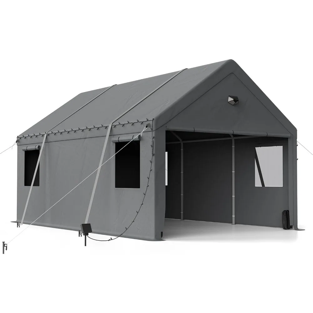 Carports 10x20 Heavy Duty, Carport Canopy, Portable Car Port Garage, Car Shelter All Weather, Grey